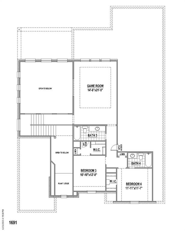 796 Blackberry Road Haslet, TX 76052 - Photo 3 of 6 2nd Level Floor plan