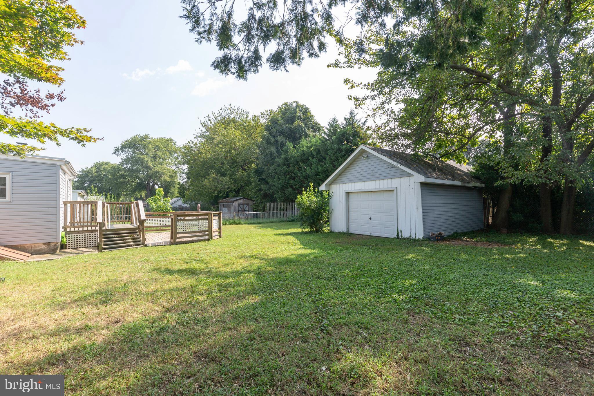 221 Dale Road Pasadena, MD 21122 - Photo 6 of 22 Back Yard with Detached Garage
