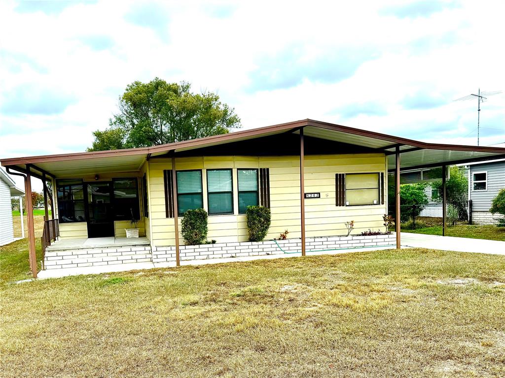 a view of pool with outdoor seating