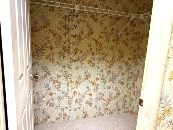 a bathroom with a shower curtain