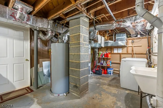 a view of storage and utility room