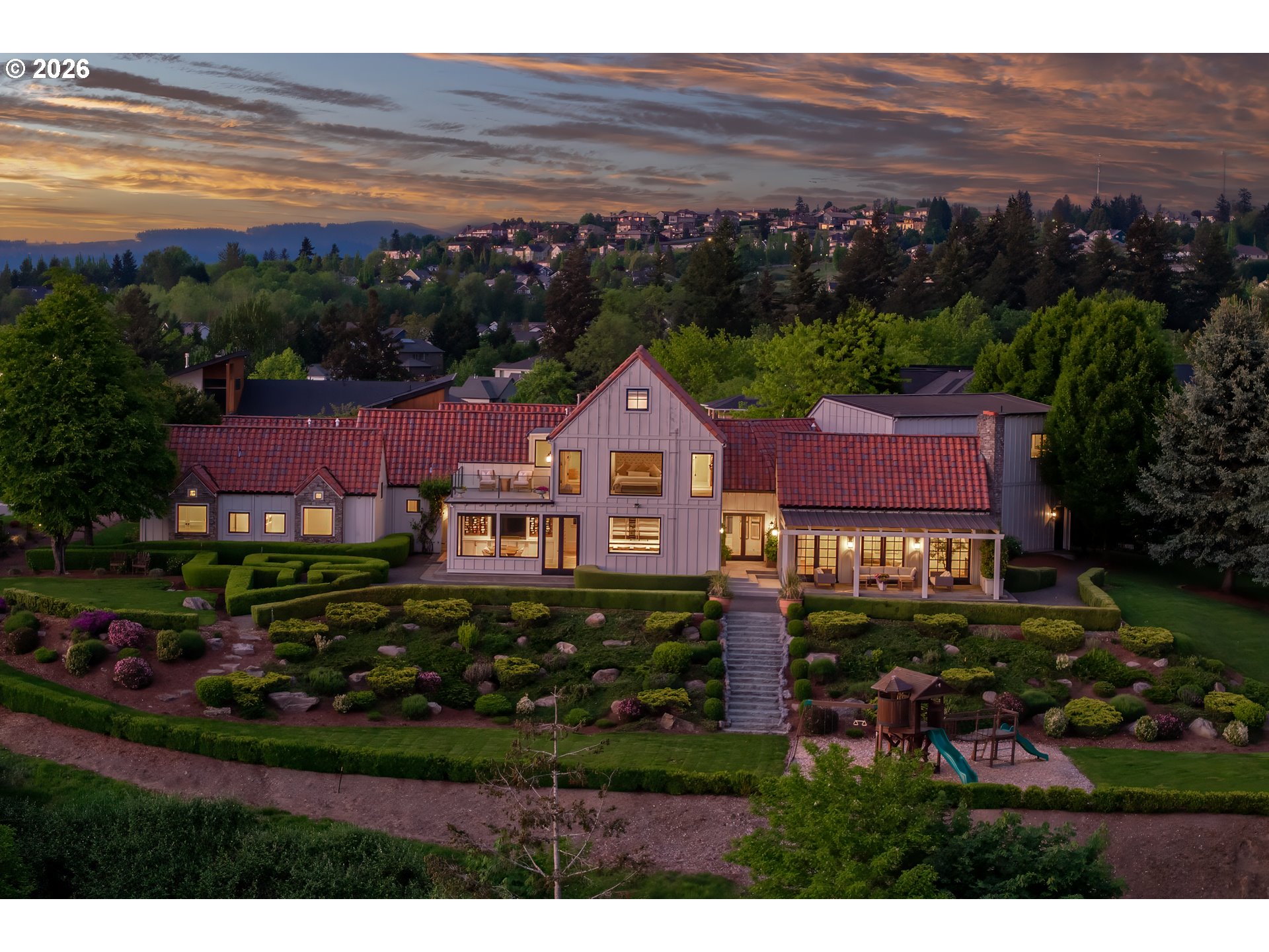 554 Northwest Dawson Ridge Drive Camas, WA 98607 - Photo 46 of 48 a view of house with a yard and ocean view