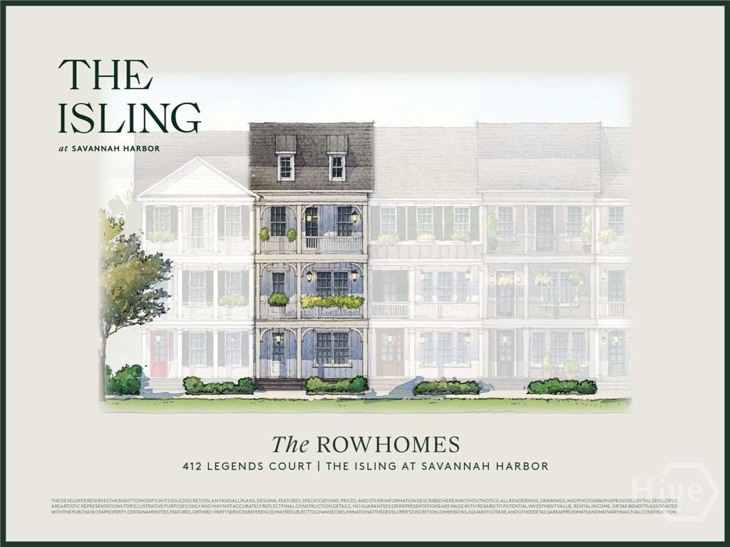 The Rowhomes Front Rendering