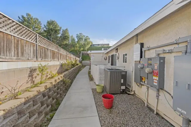 a hallway with wooden floor