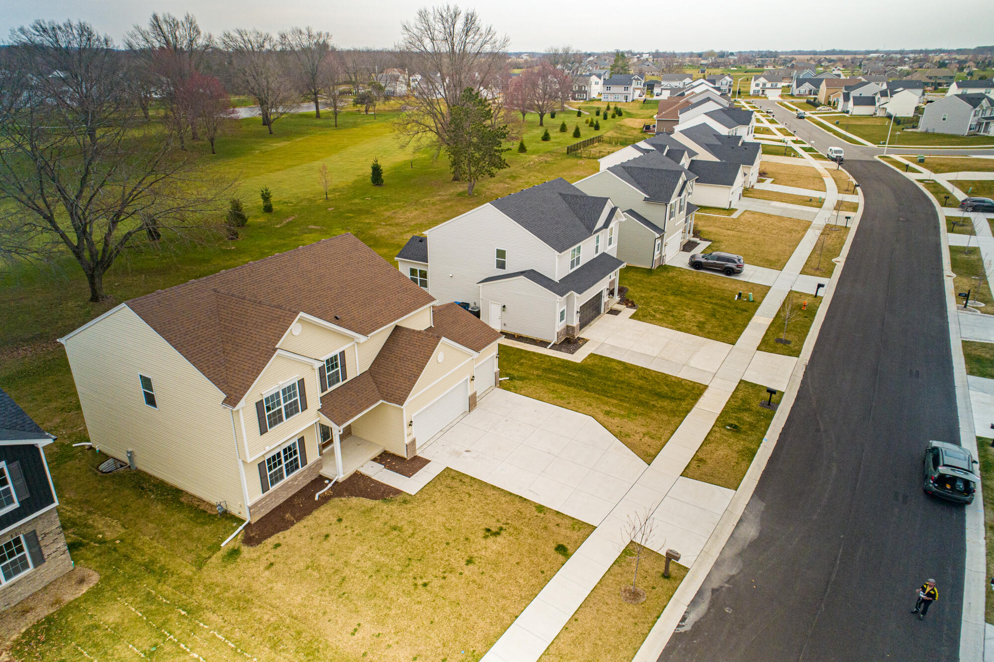 13131 Rutledge Place Crown Point, IN 46307 - Photo 5 of 25 aerial view of a house with outdoor space and ocean view