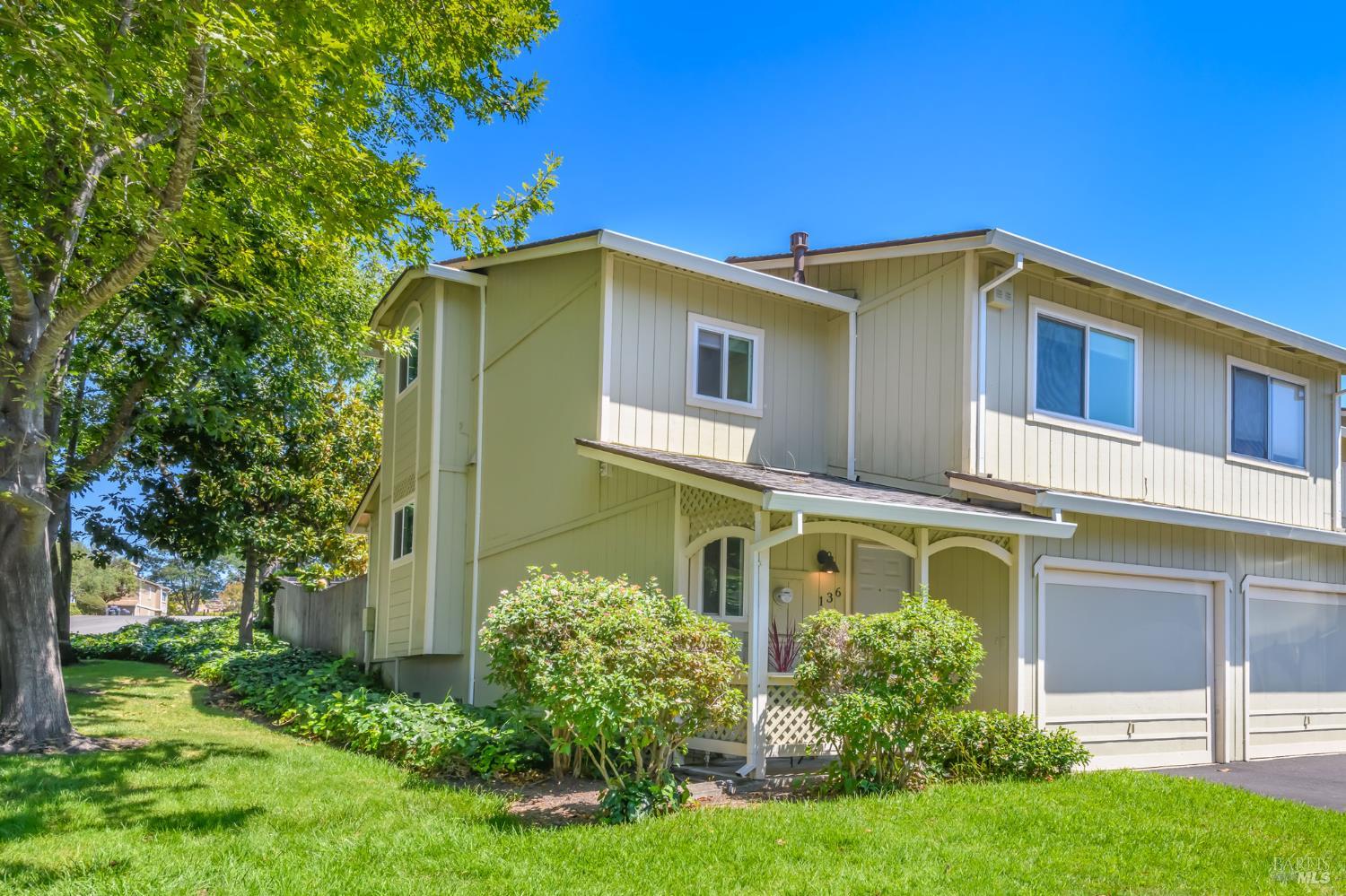 136 Acorn Drive Petaluma, CA 94952 - Photo 1 of 1 a front view of a house with garden