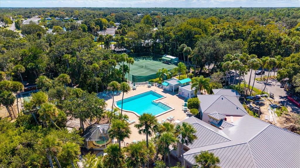 633 Starboard Avenue Edgewater, FL 32141 - Photo 32 of 57 an aerial view of a house with a yard and lake view