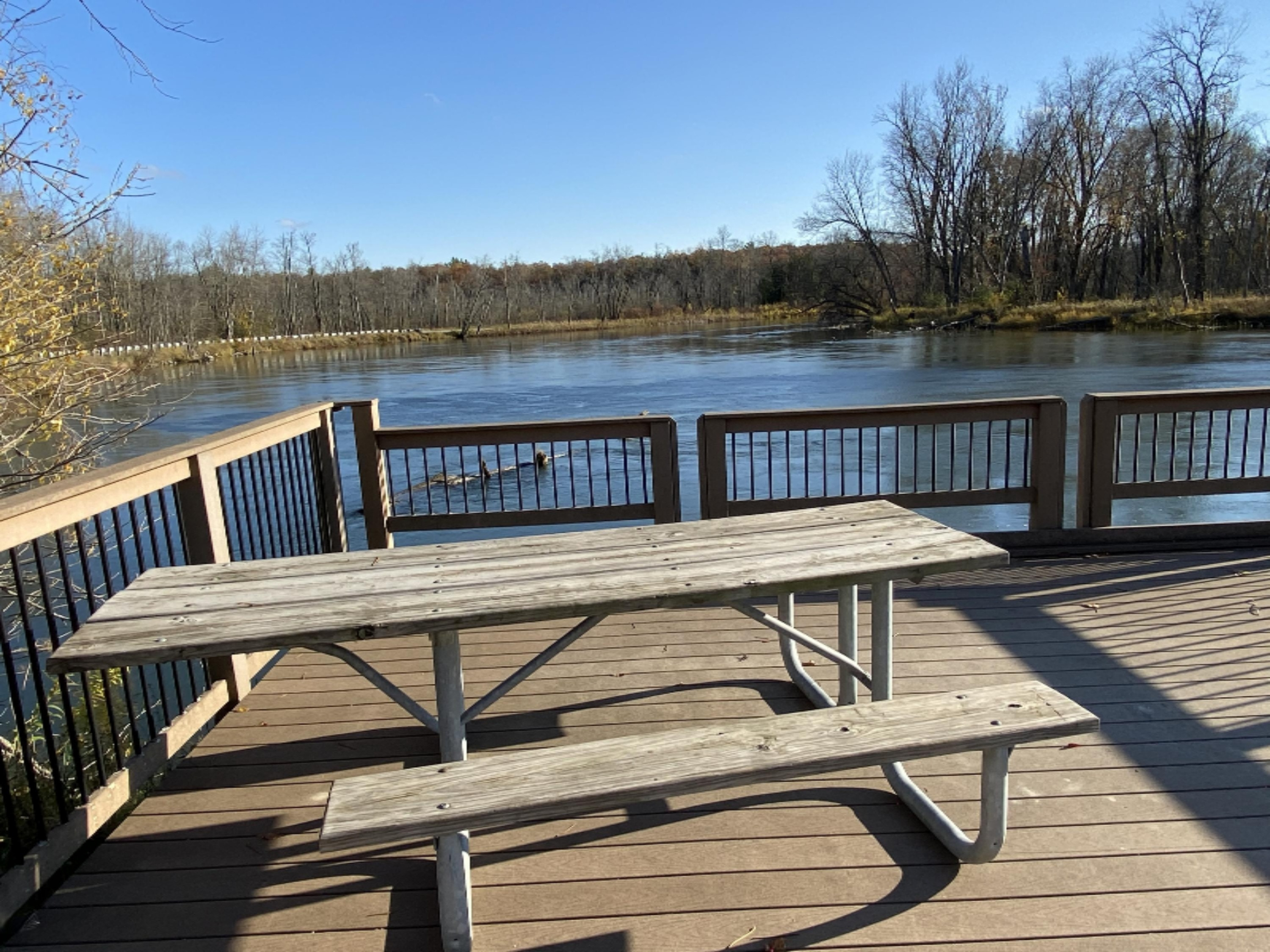 4067 Kettner Road, Unit 98 ACRES) Manistee, MI 49660 - Photo 28 of 30 The Big Manistee River Deck up the road