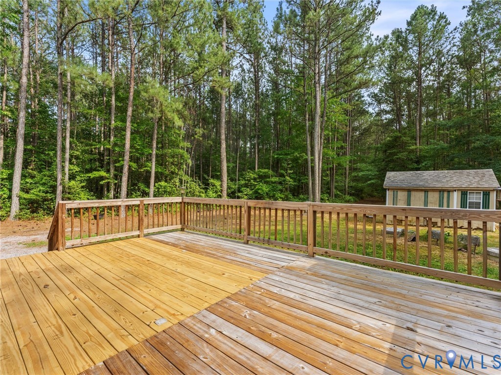 14175 Lebanon Road Disputanta, VA 23842 - Photo 43 of 60 Expansive outdoor deck featuring wood flooring and