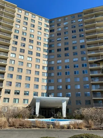 a front view of a building