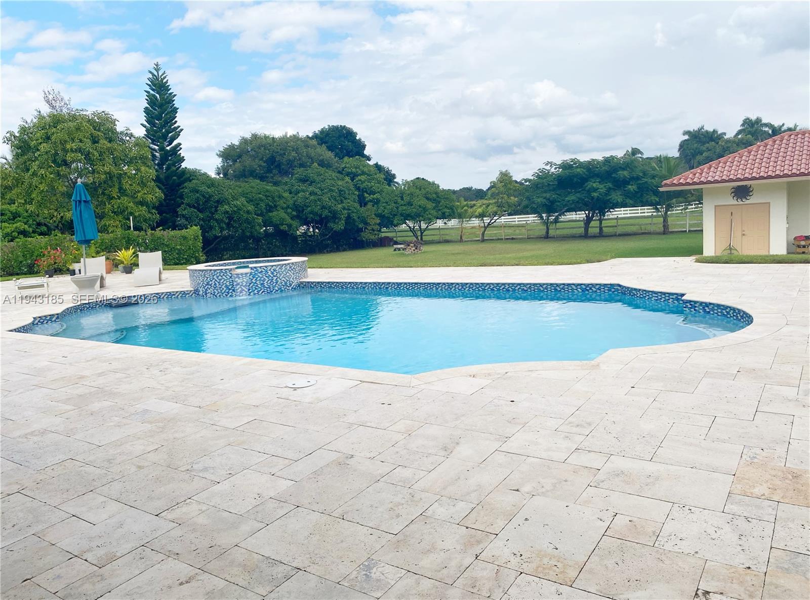 6550 Southwest 183rd Way Southwest Ranches, FL 33331 - Photo 17 of 24 a view of a swimming pool and a yard