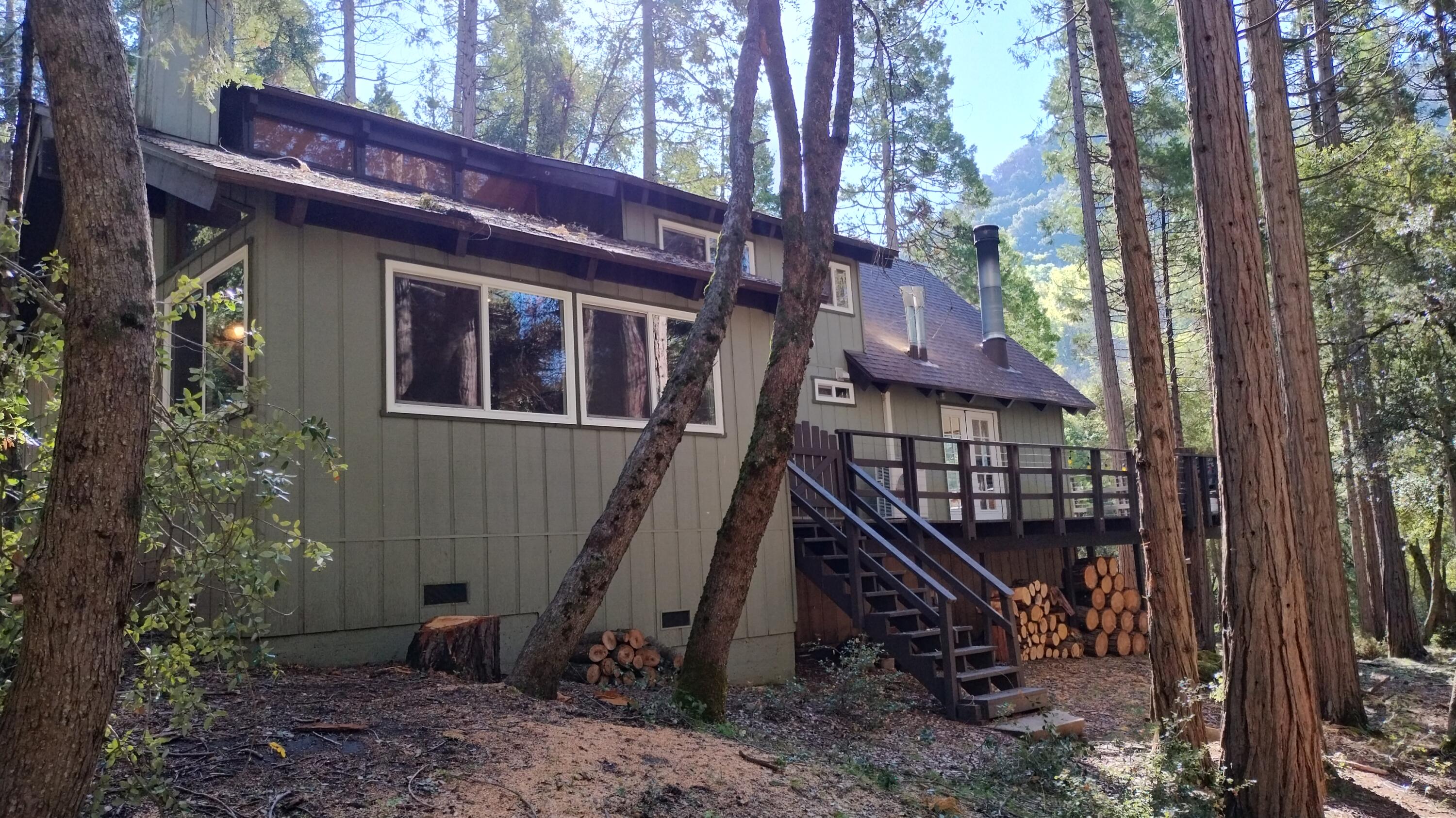 1693 Forest Rte 21S94 Camp Nelson, CA 93265 - Photo 75 of 86 61-Side of cabin showing stairs to side