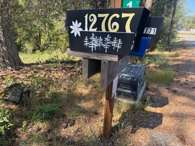 12767 Newtown Road Nevada City, CA 95959 - Photo 57 of 57 a sign that is sitting on a brick wall
