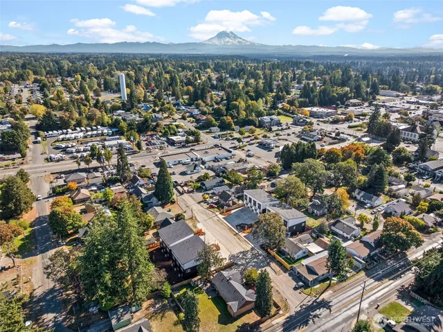 an aerial view of a city