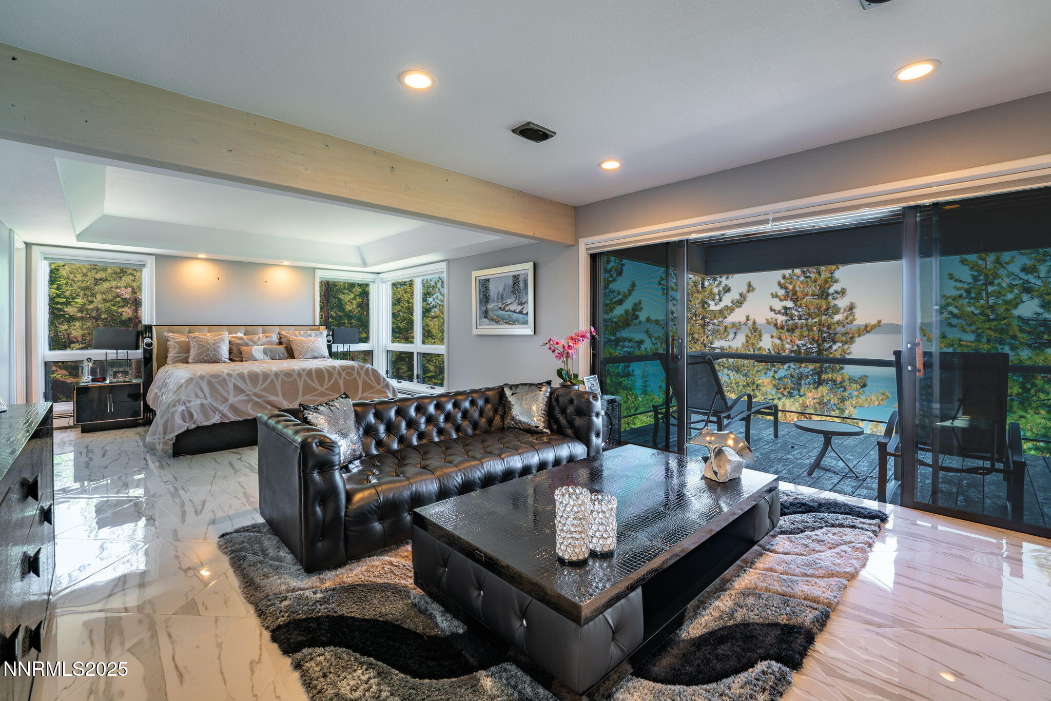 275 Chukkar Drive Glenbrook, NV 89413 - Photo 12 of 29 a living room with furniture large window and wooden floor