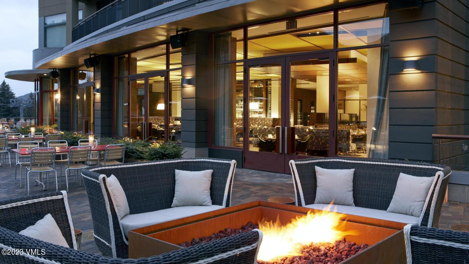 218 Riverfront Lane, Unit 2407A/2407B Avon, CO 81620 - Photo 13 of 22 a view of an outdoor seating area