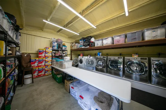 a view of a storage room with a lot of stuff