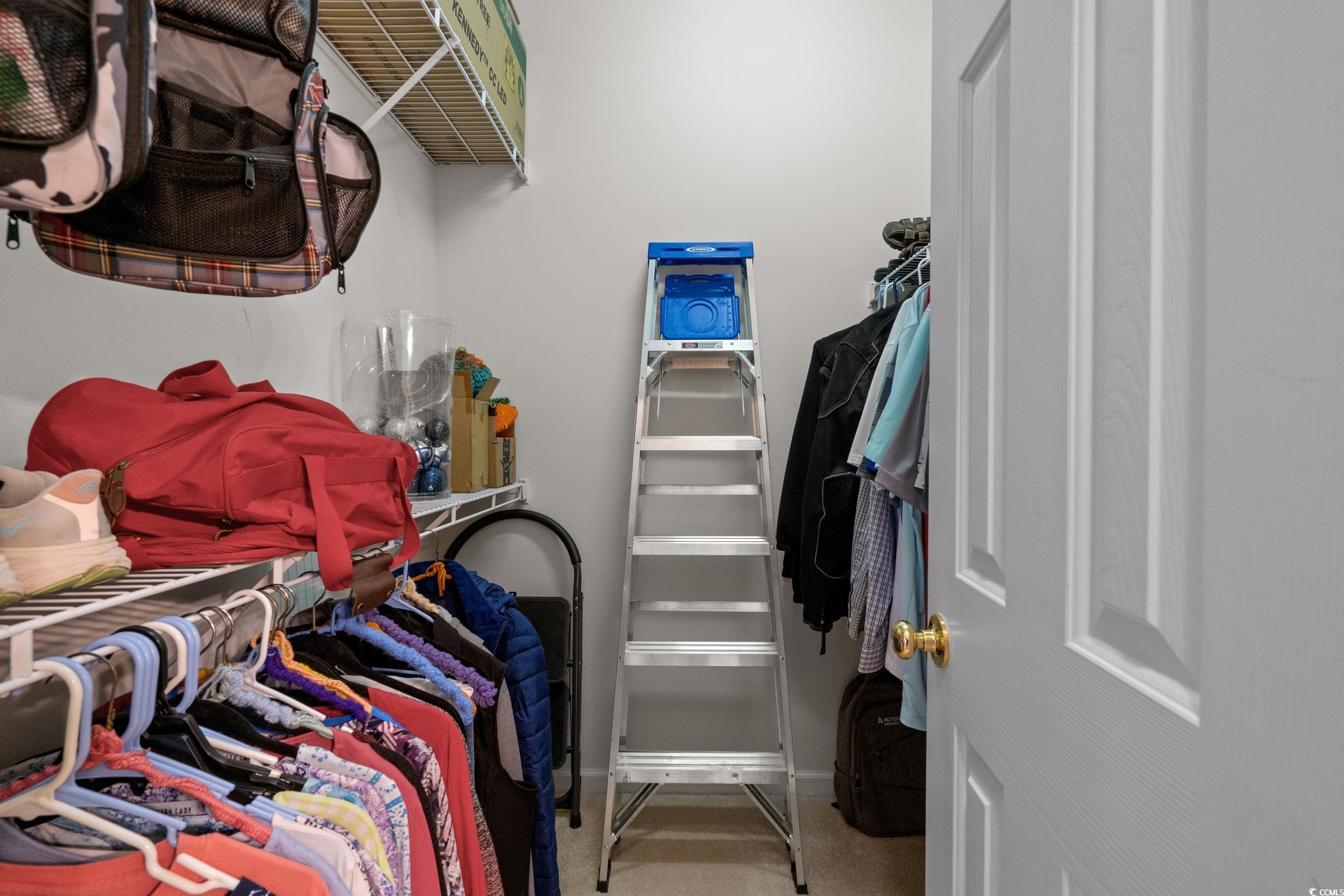 5852 Longwood Drive, Unit 301 Murrells Inlet, SC 29576 - Photo 22 of 35 Walk in closet featuring light colored carpet