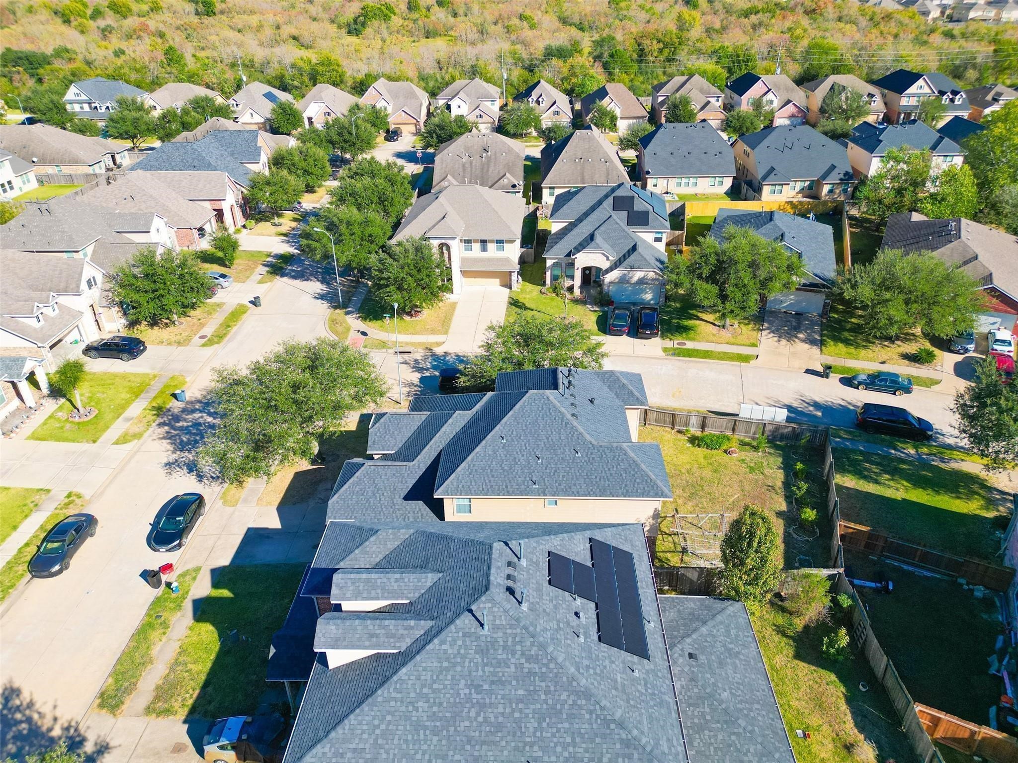 21623 Mid Peak Way Katy, TX 77449 - Photo 35 of 38 an aerial view of a house with swimming pool and outdoor seating
