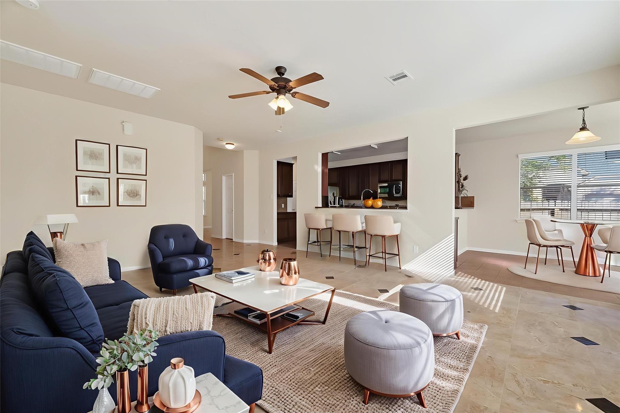 21623 Mid Peak Way Katy, TX 77449 - Photo 7 of 38 a living room with furniture and a wooden floor