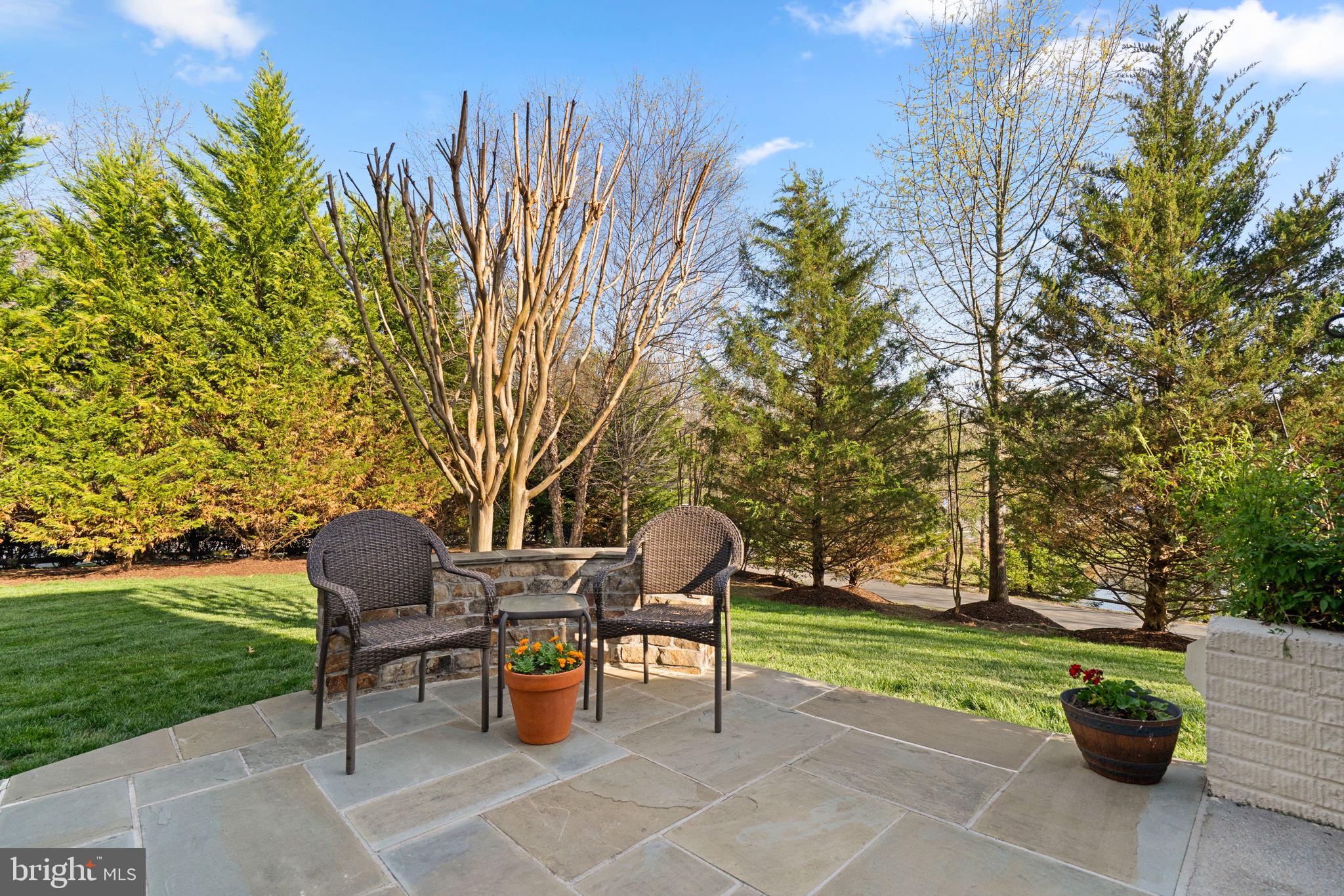 9323 Castle Hill Road Springfield, VA 22153 - Photo 77 of 95 a view of a table and chairs in the garden