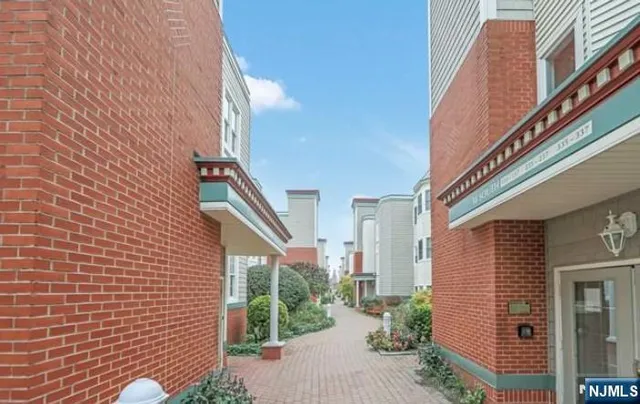 a view of a building stairs