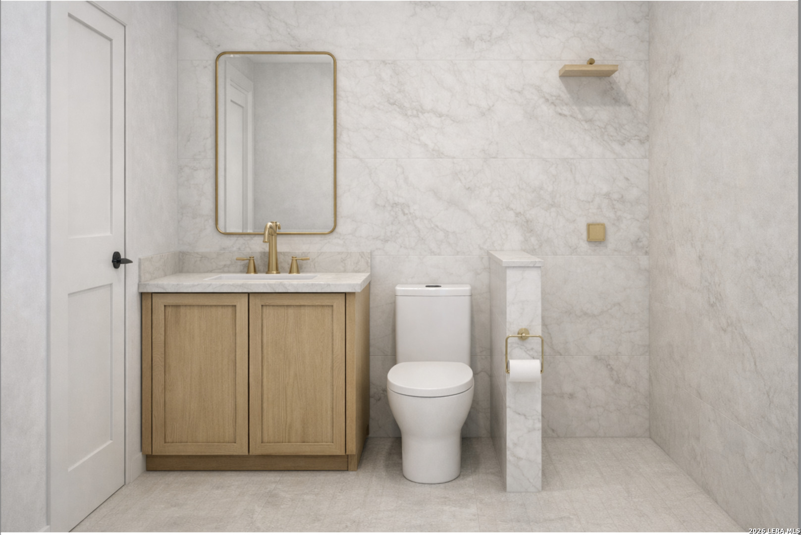 771 Early Rdg Road Bulverde, TX 78163 - Photo 22 of 26 a bathroom with a sink toilet and mirror