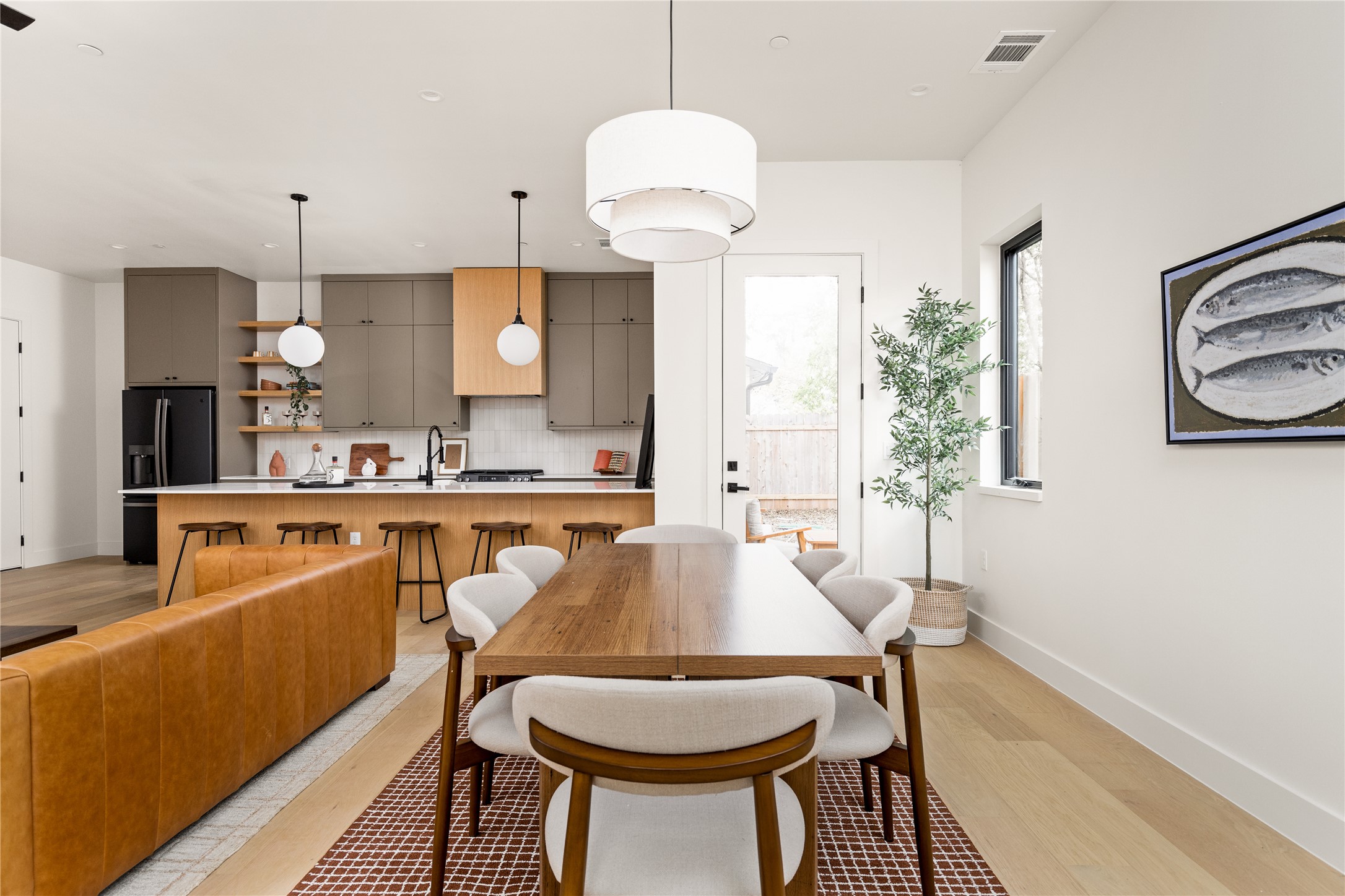 4414 South 1st Street, Unit 3 Austin, TX 78745 - Photo 13 of 39 Dining area featuring light wood-style floors and recessed lighting
