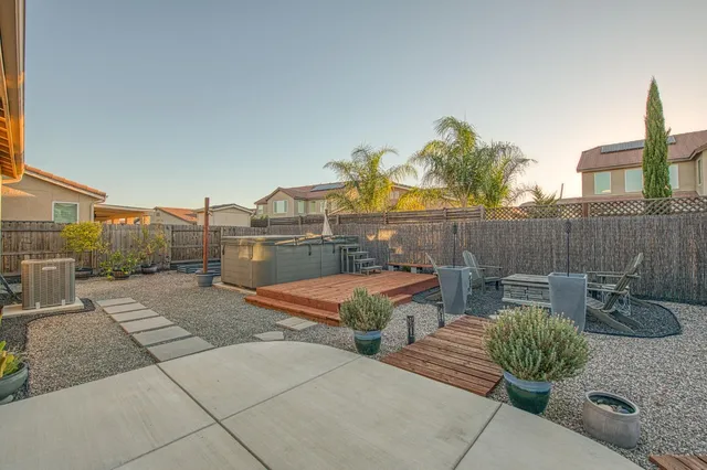 a outdoor living space with furniture