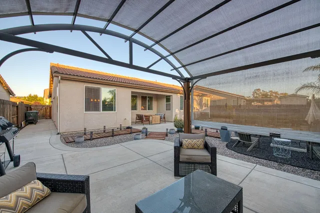 a outdoor space view with a sitting space