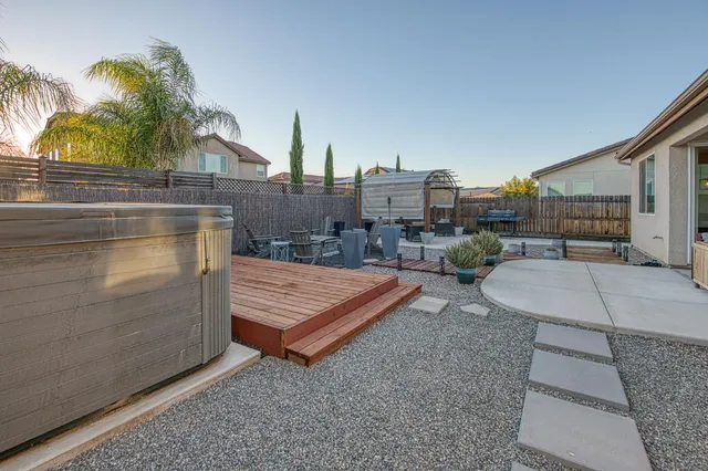 a view of a terrace with chairs