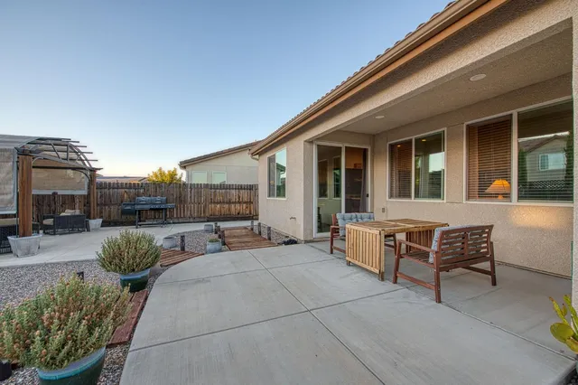 a view of outdoor space with seating area
