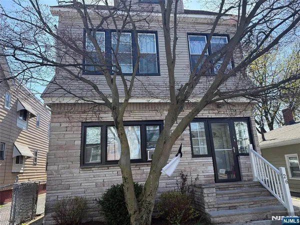 a front view of a house