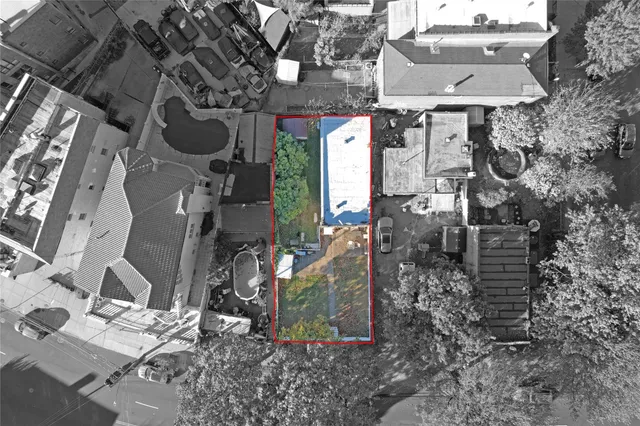 a bird view of a house