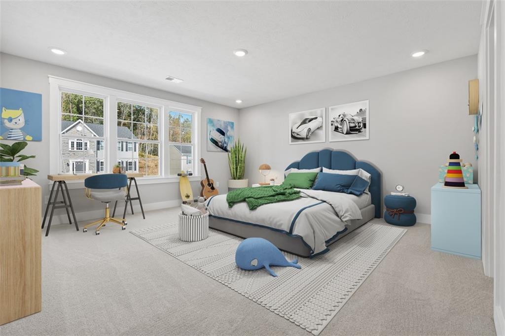 264 Rylie Drive Harmony, PA 16037 - Photo 18 of 31 a bedroom with a bed and a large window