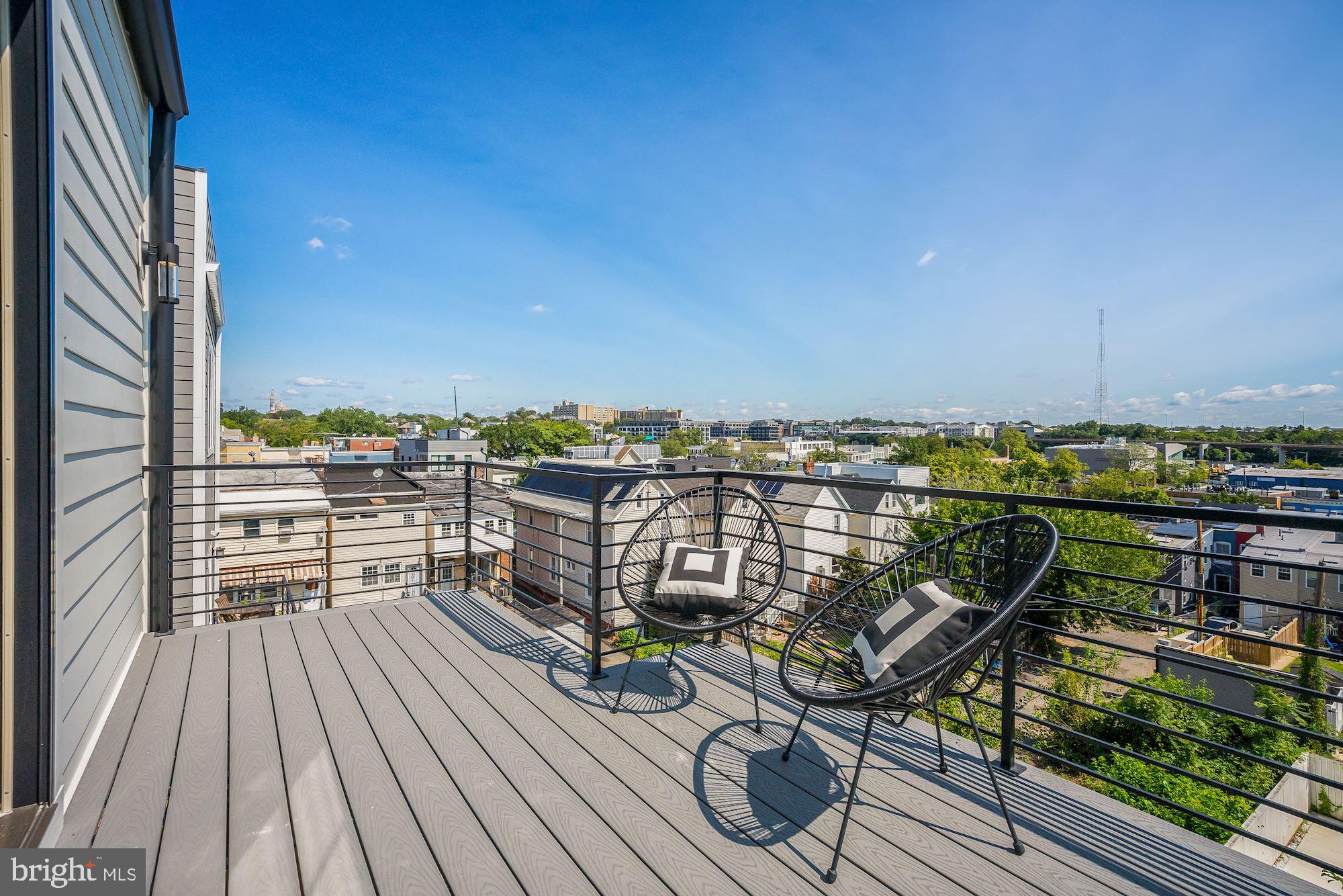 2021 3rd Street Northeast, Unit 2 Washington, DC 20002 - Photo 14 of 20 Patio off of primary suite with gorgeous views