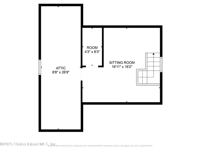 a picture of a bench in a white building