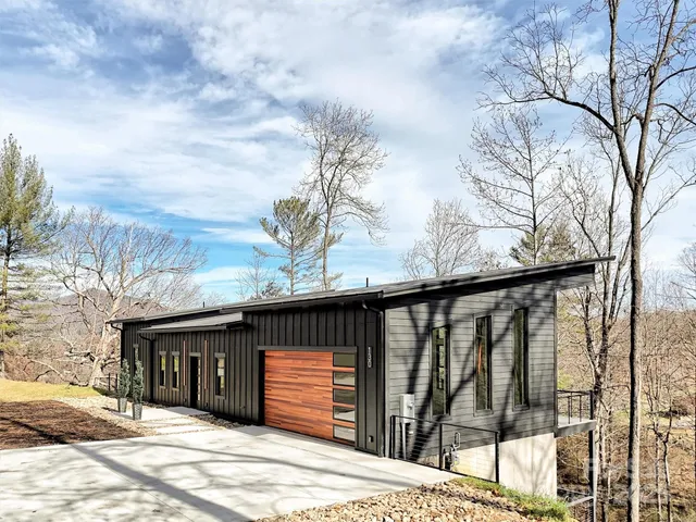 a front view of a house