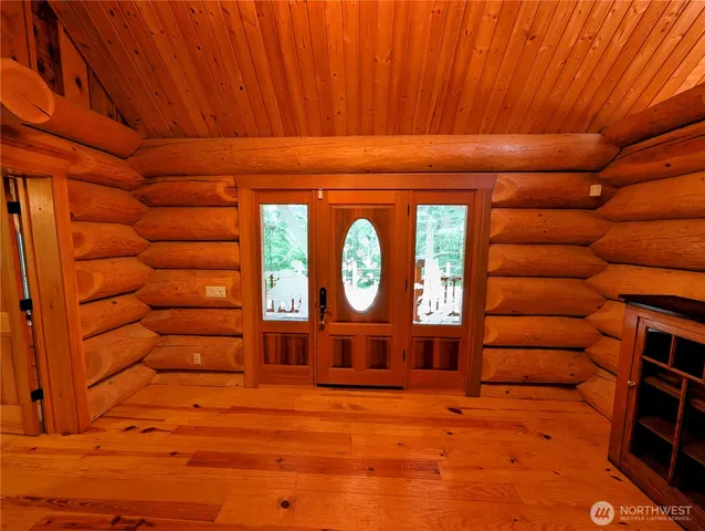 a front view of a house with entryway