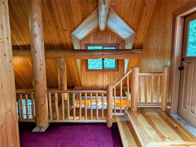 a view of a door with a street