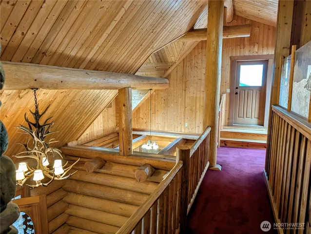 an entryway with a door