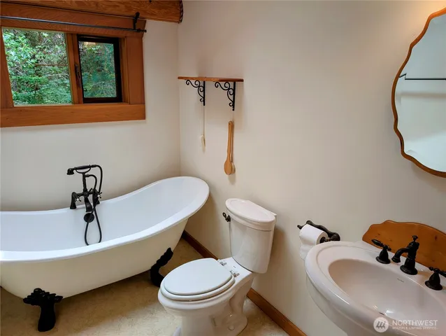 a utility room with a window