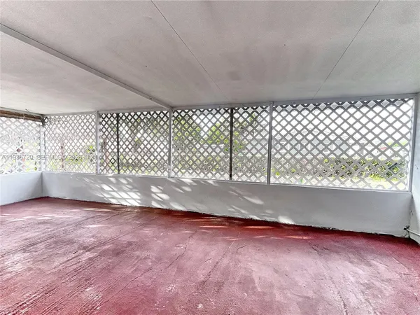 a view of an empty room