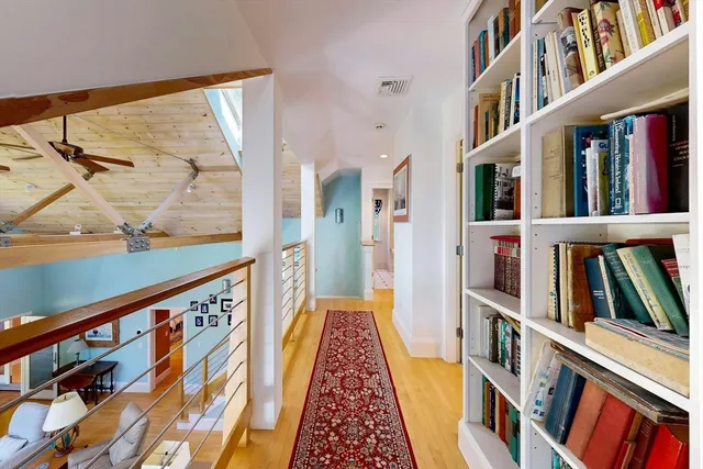 a view of an entryway with a front door