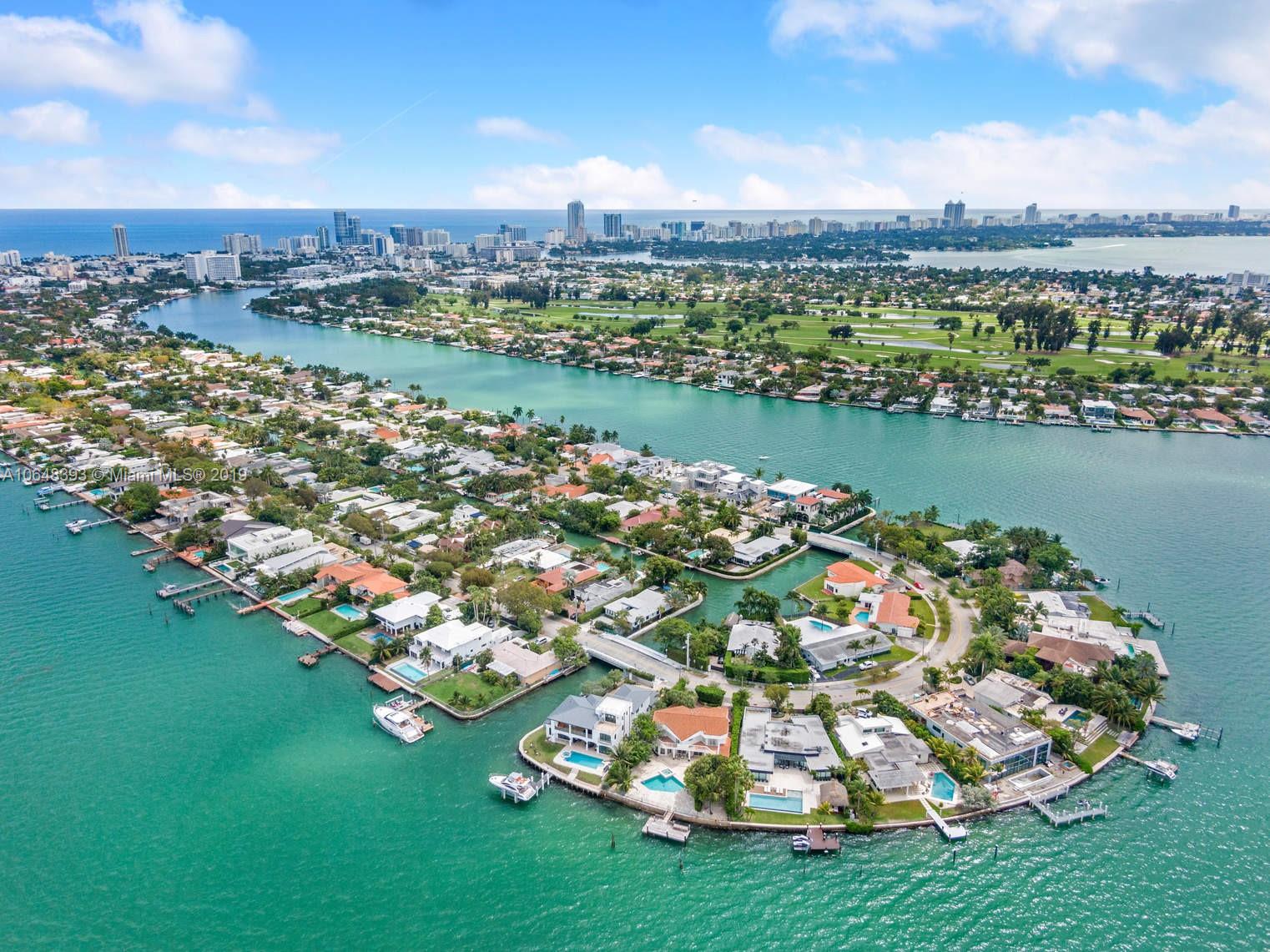 1880 Cleveland Road Miami Beach, FL 33141 - Photo 23 of 26 an aerial view of a house with a lake view