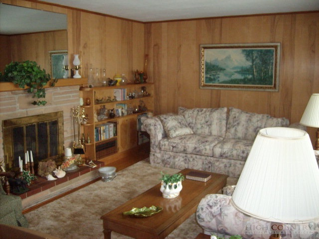2195 Deerfield Road Boone, NC 28607 - Photo 15 of 19 a living room with furniture and a fireplace