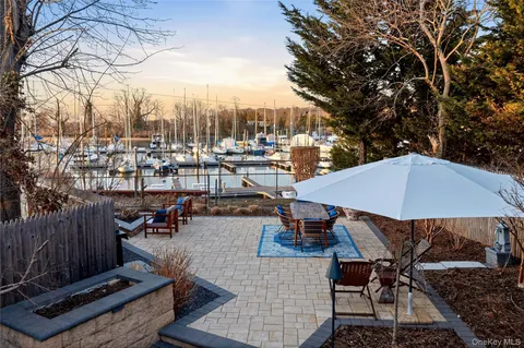 a view of a roof deck with couches