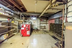 a view of storage and utility room