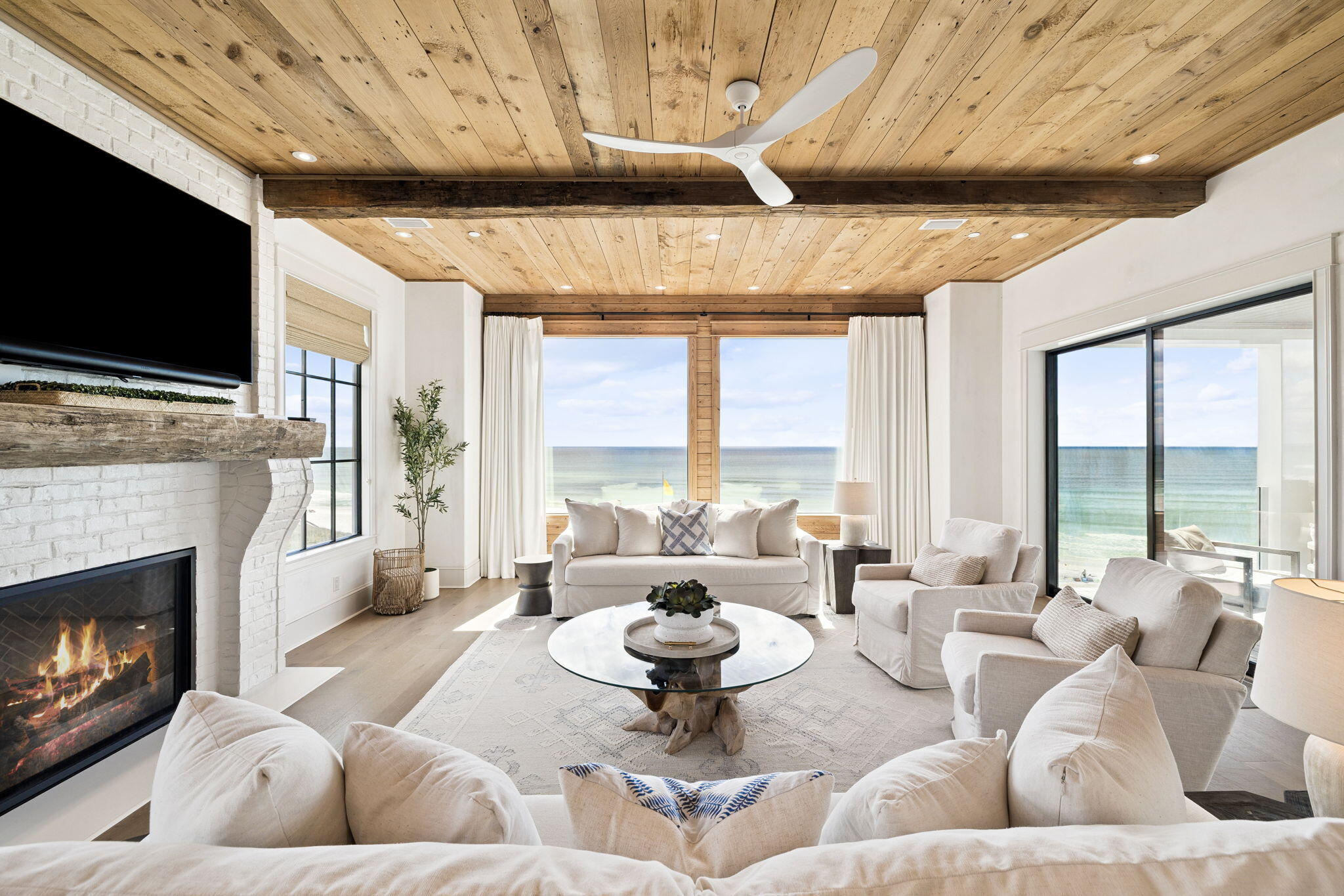 41 Sea Walk Circle Santa Rosa Beach, FL 32459 - Photo 2 of 24 Image #2 | Beachfront living room with
