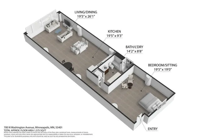 $3,295 | 700 North Washington Avenue, Unit 210, Minneapolis, MN 55401